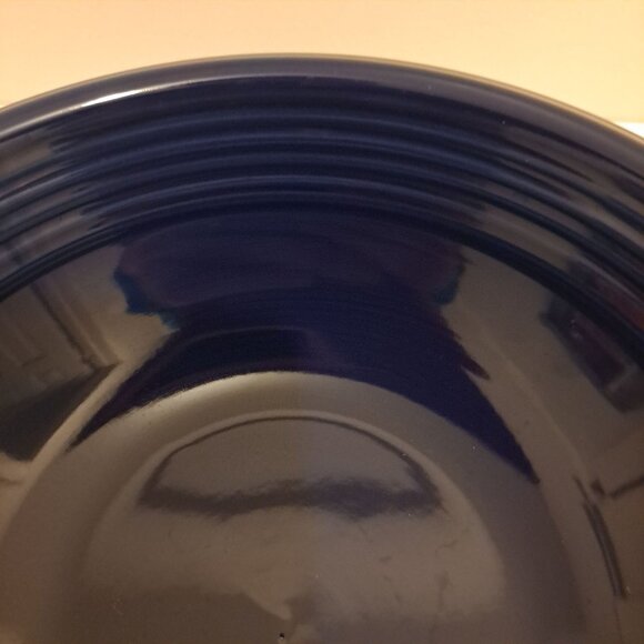 Blue Serving Bowl Bistro Brights Ironstone 10-1/4" - Picture 5 of 8